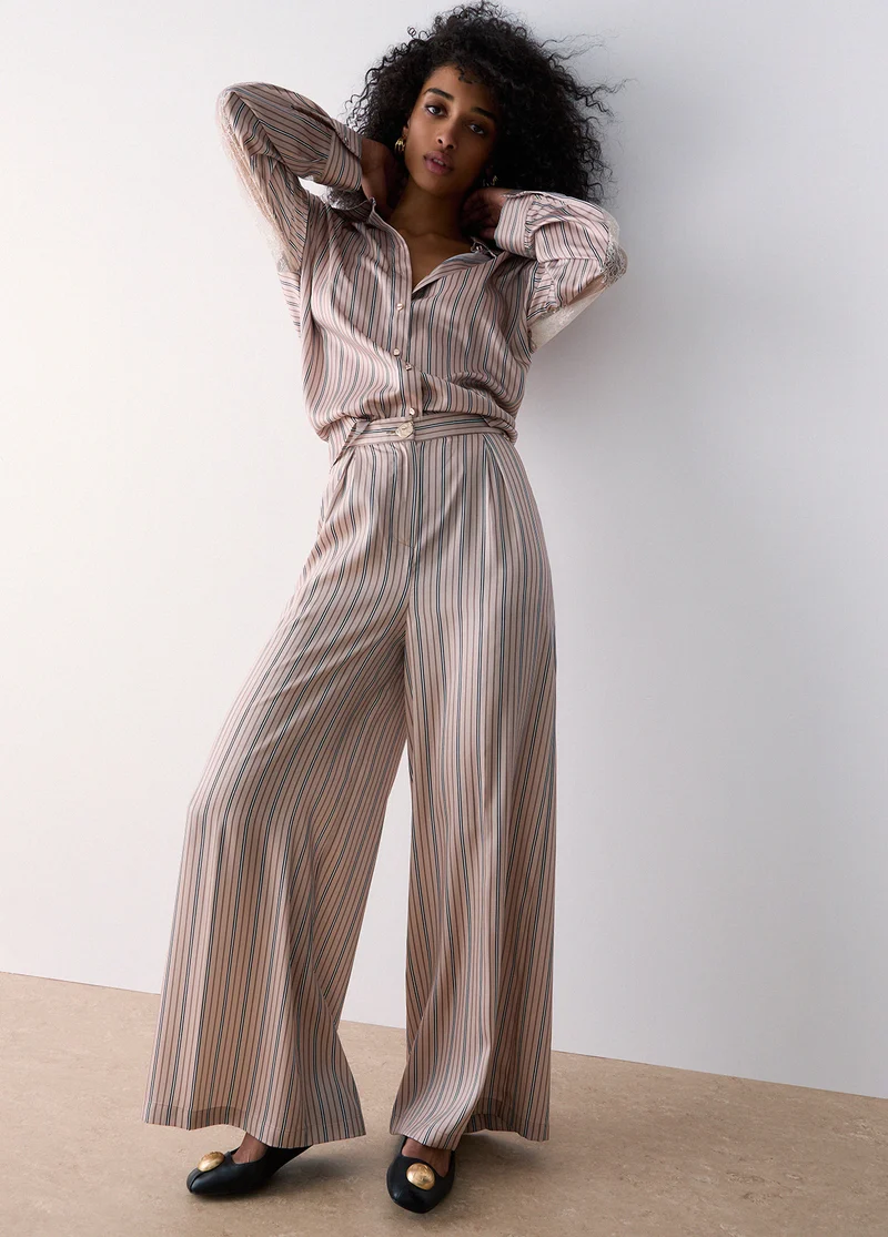 Striped Palazzo Trousers