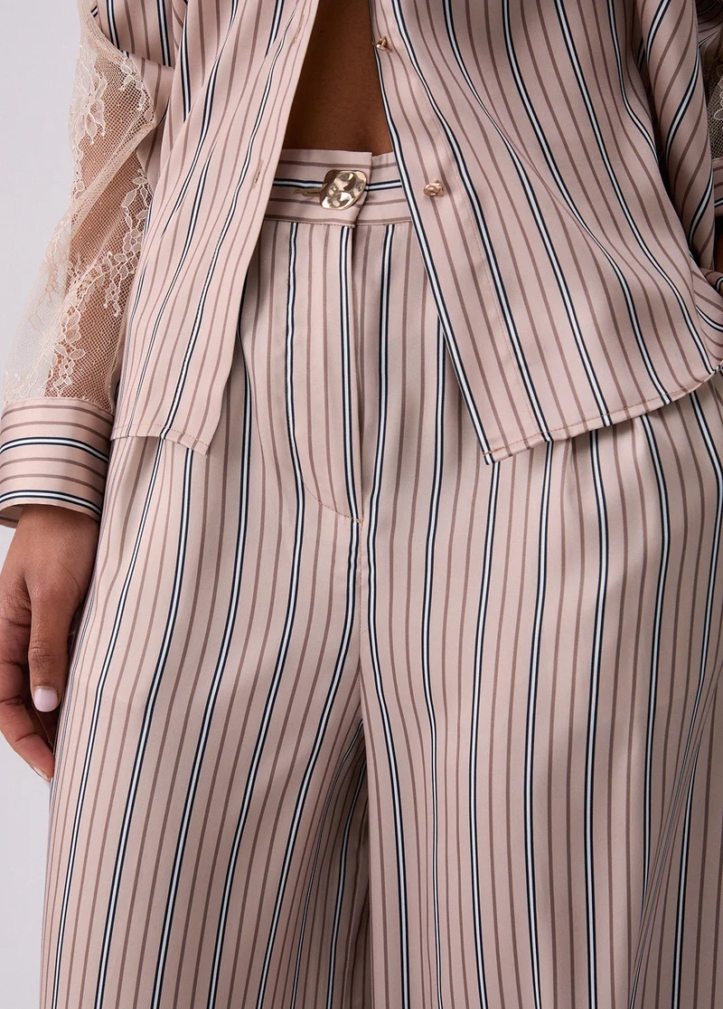 Striped Palazzo Trousers