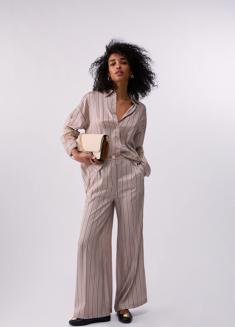 Striped Palazzo Trousers