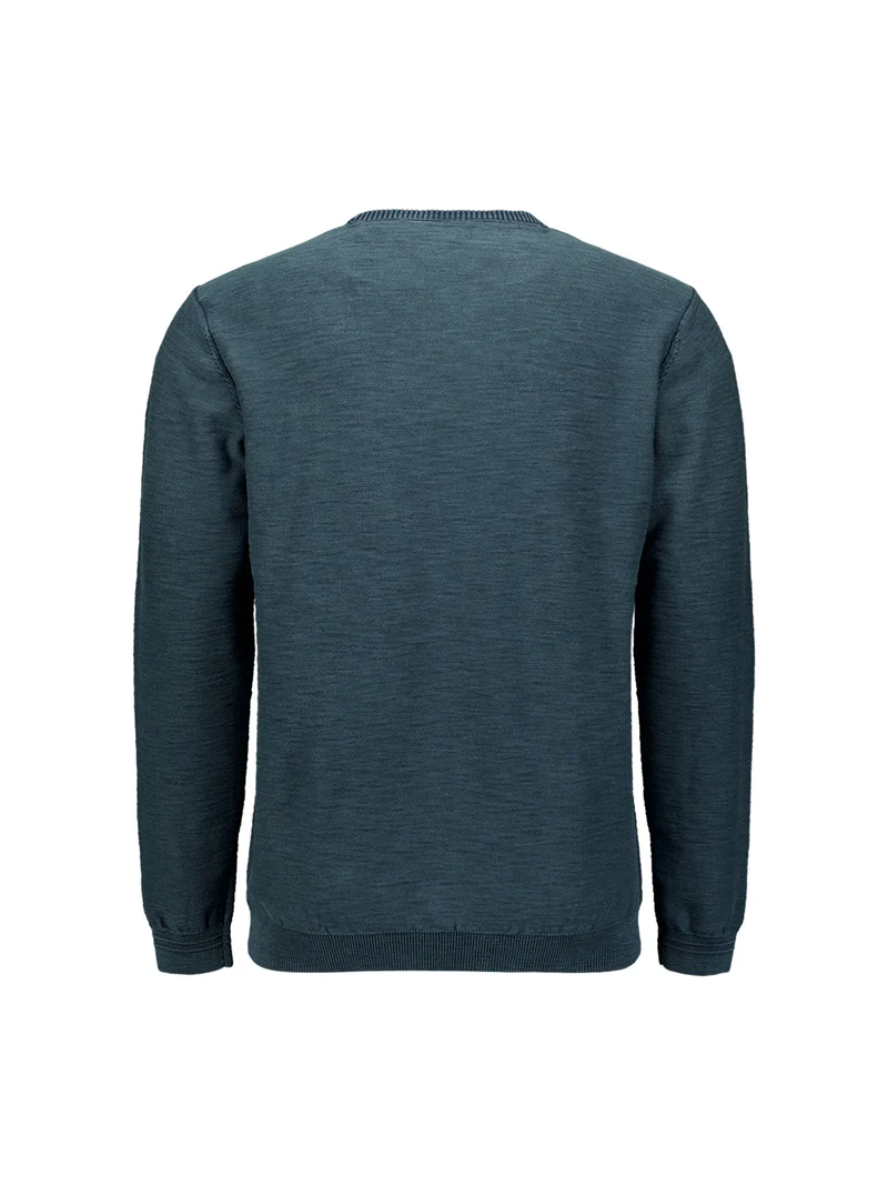 Pullover Crewneck Garment Dyed + Stone Washed, Night