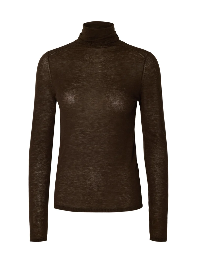 SLWVENDY WOOL LS KNIT ROLL NECK NOO, Delicioso