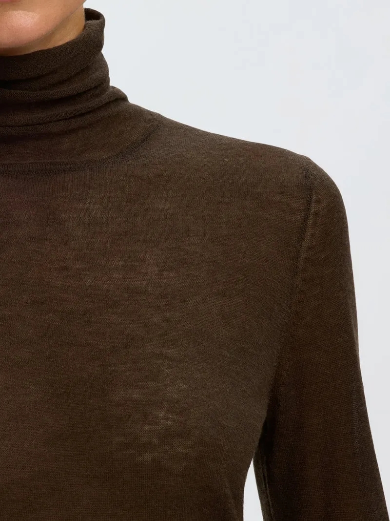 SLWVENDY WOOL LS KNIT ROLL NECK NOO, Delicioso