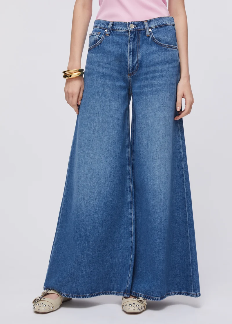 High-Waisted Super-Flared Jeans