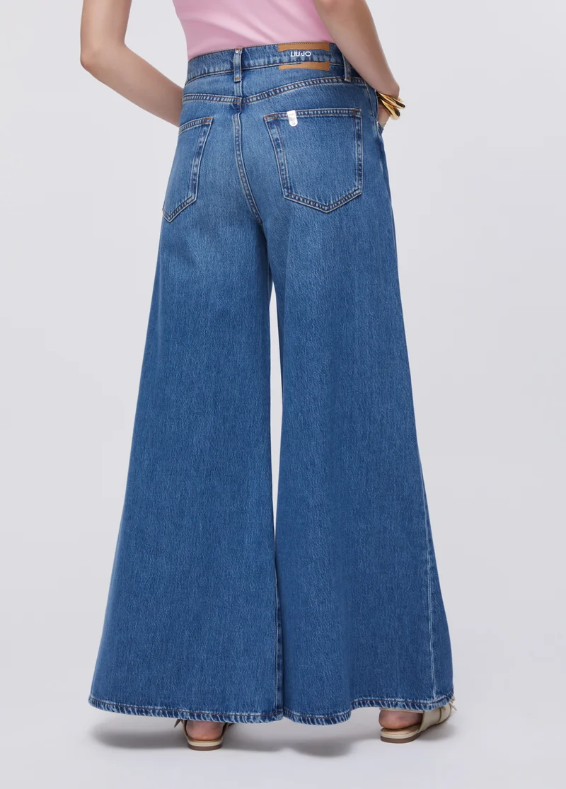High-Waisted Super-Flared Jeans