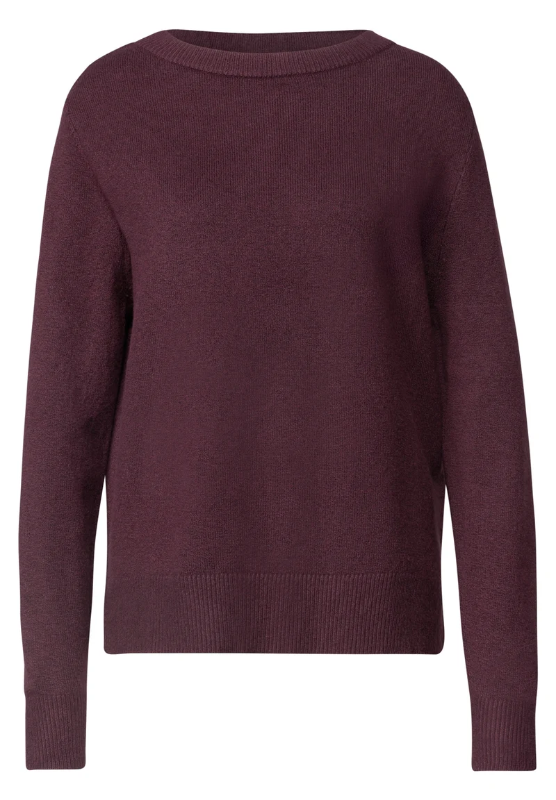 LTD QR_cosy sweater u-boat, rustic rouge mel.