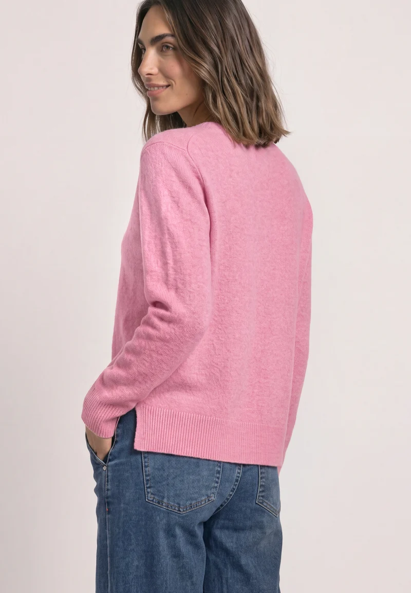 LTD QR_cosy sweater u-boat, warm blush mel.
