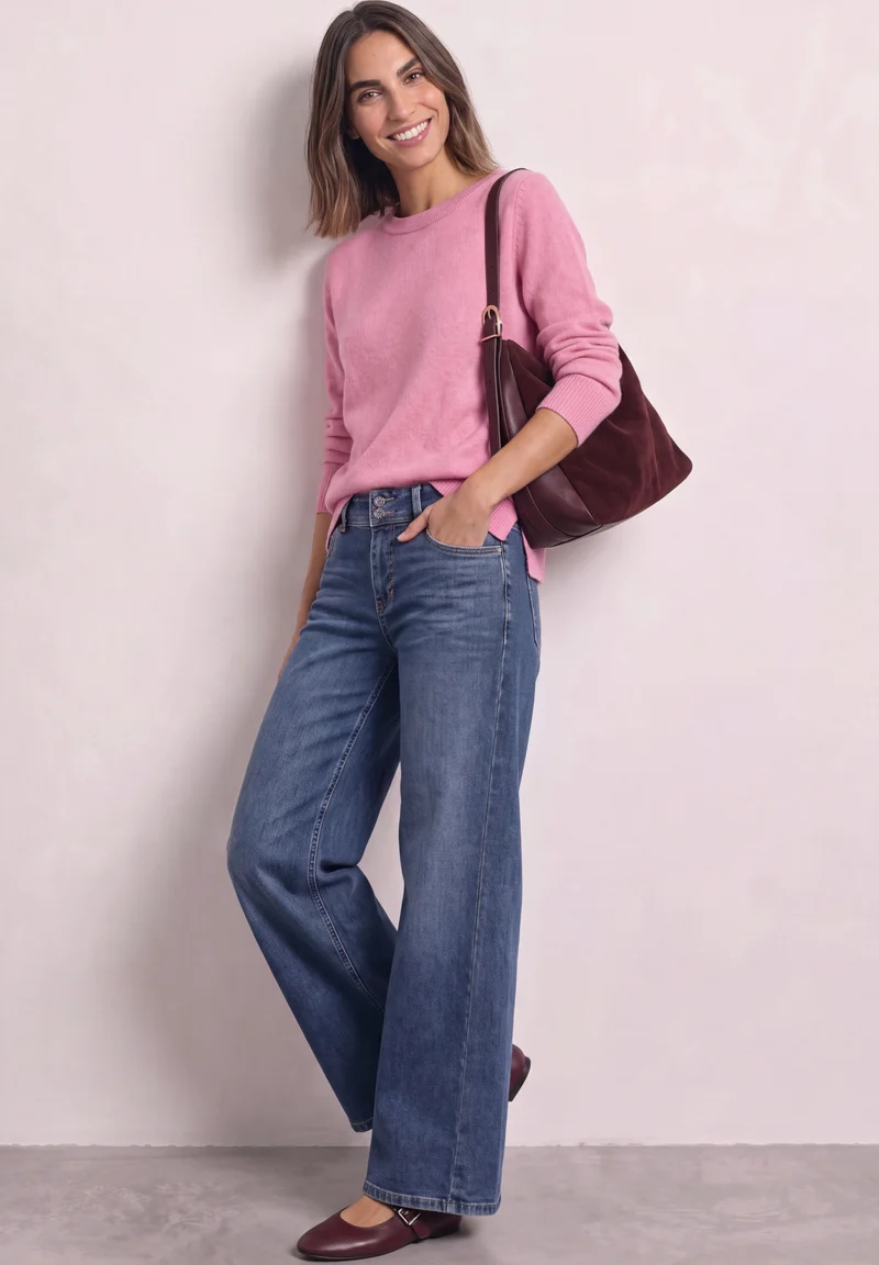 LTD QR_cosy sweater u-boat, warm blush mel.
