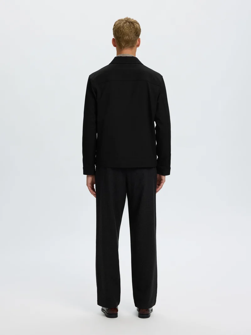 SLMREGULAR FINN ZIP JACKET NOOS, Black