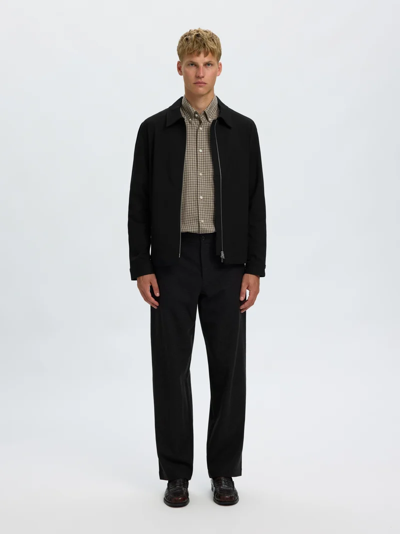 SLMREGULAR FINN ZIP JACKET NOOS, Black