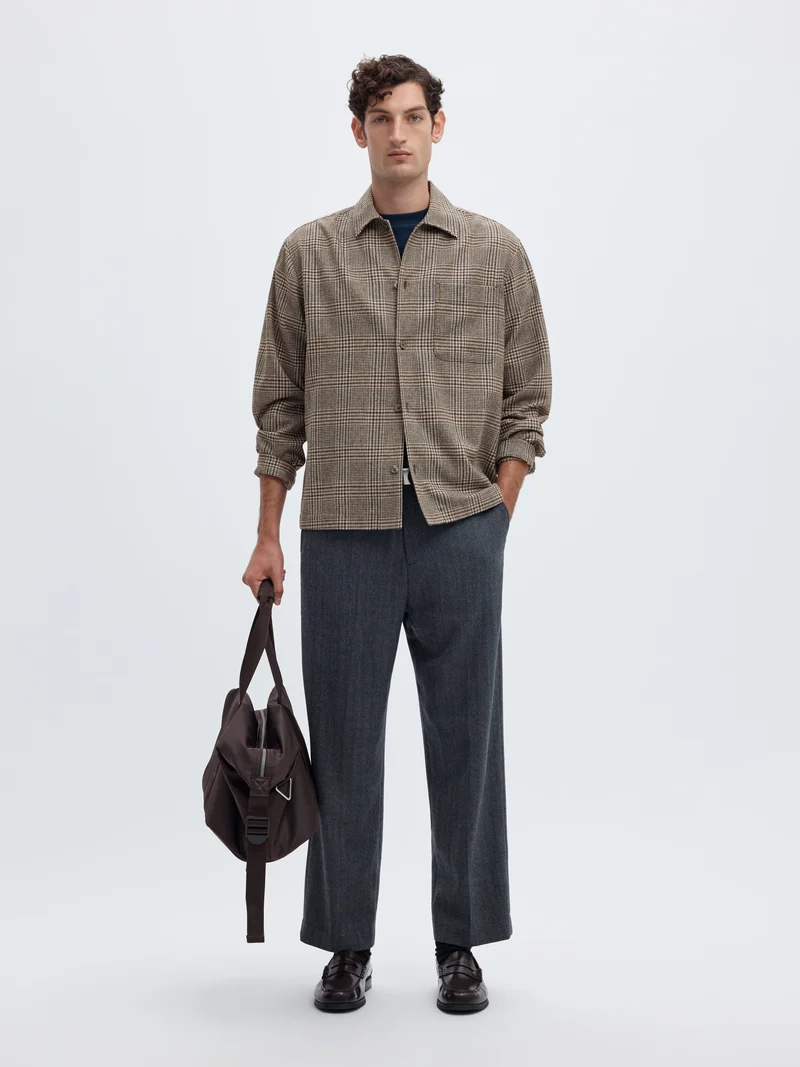 SLMRLXSVEND WT CHECK WOOL BLEND LIG, Delicioso/Mix