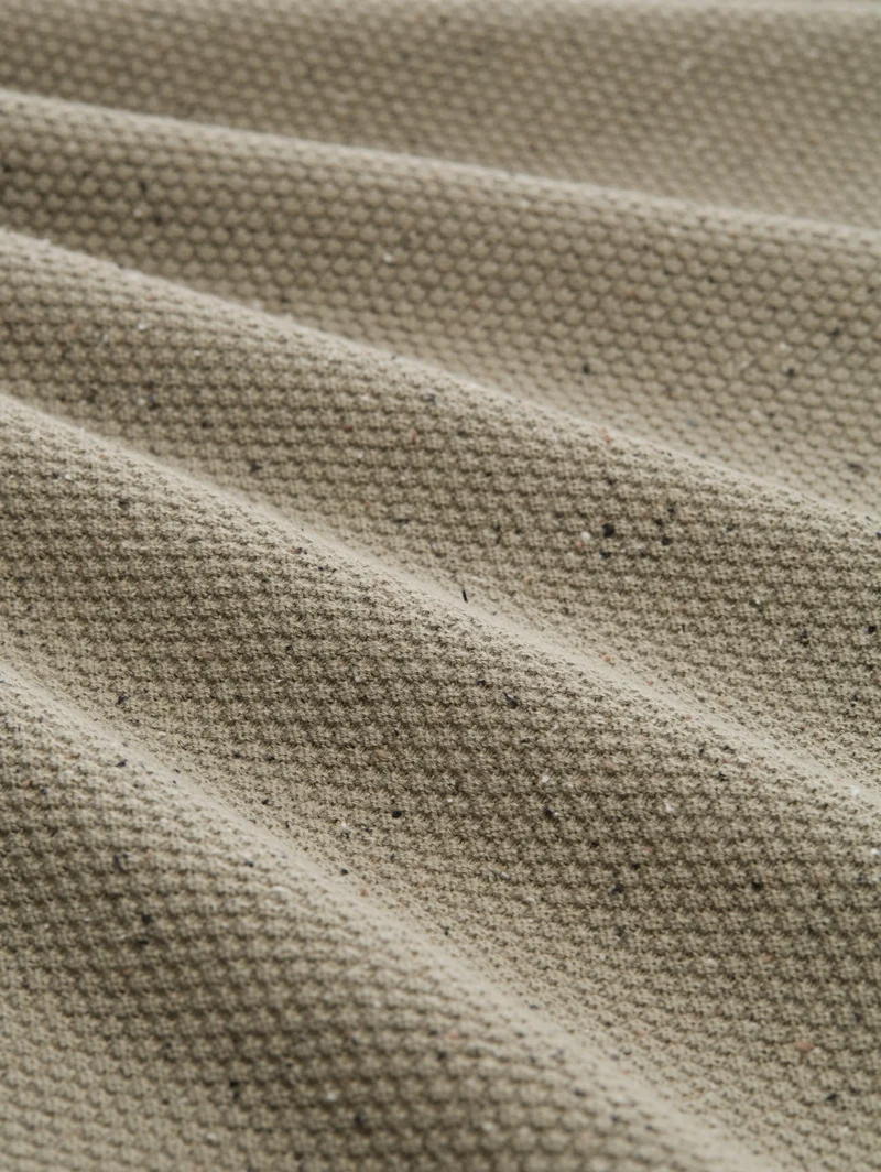 multi color nep knitted troyer, dark sage neps