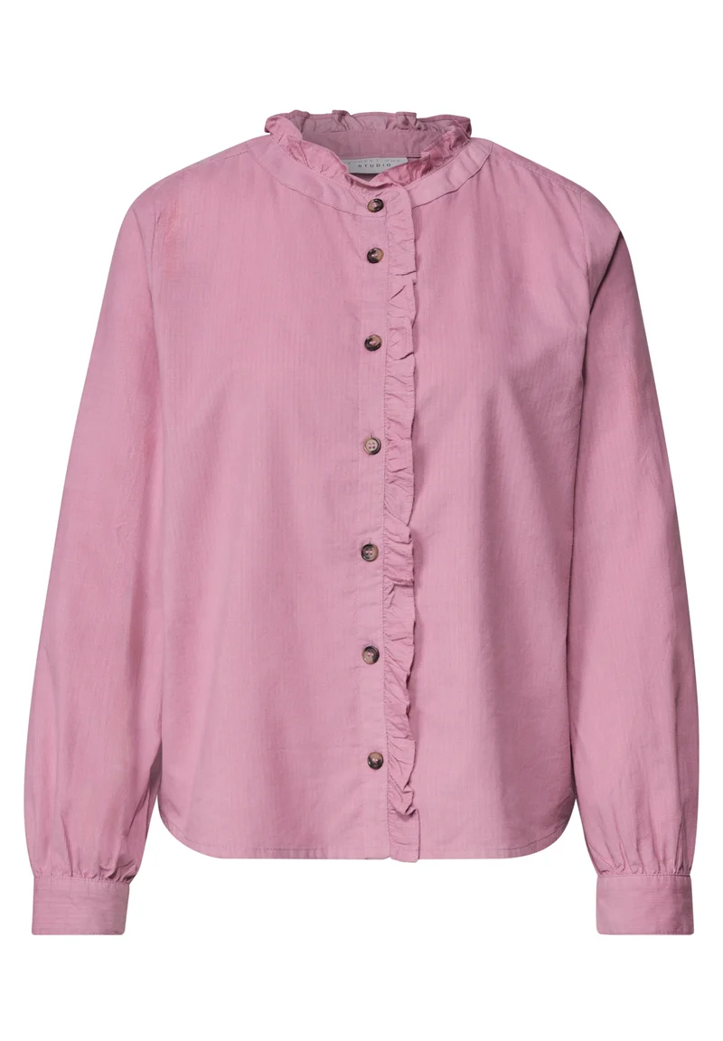 Studio_Buttoned corduroy Blous, pearly rose