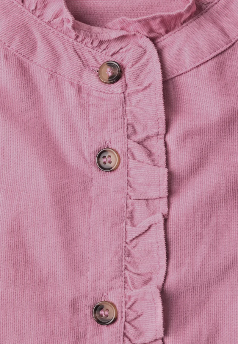 Studio_Buttoned corduroy Blous, pearly rose
