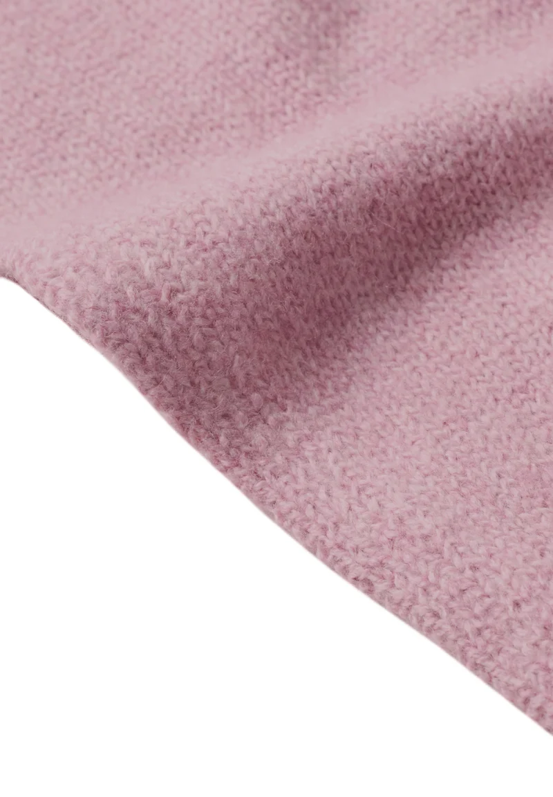 Studio_Cosy Knit Diamond Scarf, pearly rose mel.