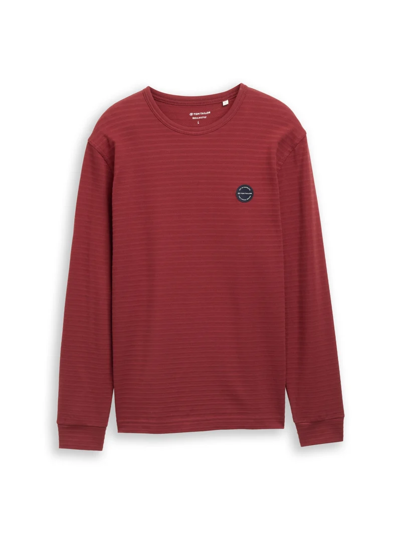 structured longsleeve, pear red