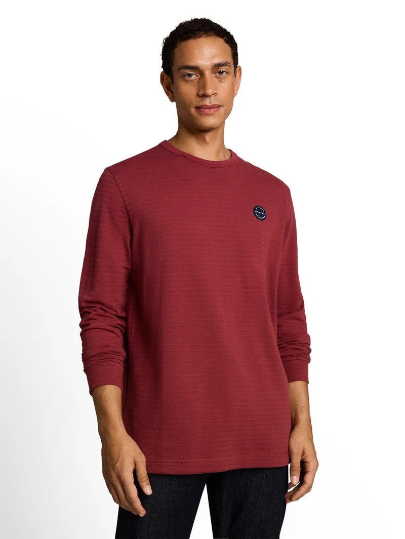 structured longsleeve, pear red