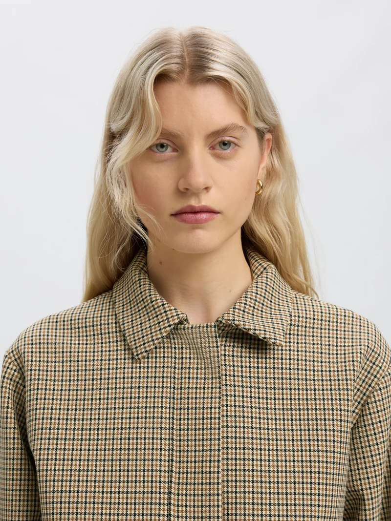 SLWELARA RELAXED BOMBER JACKET, Monks Robe/CHECKS