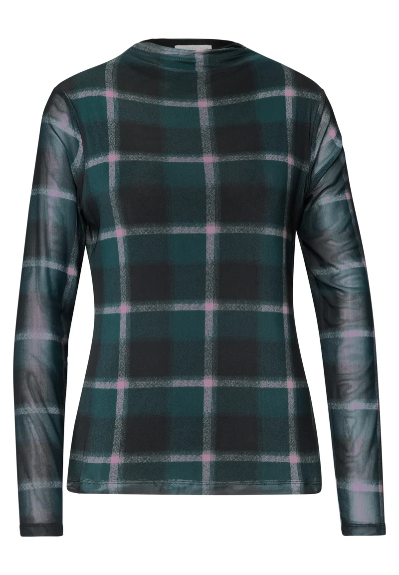 Studio_Printed mesh shirt w.ga, pearly rose