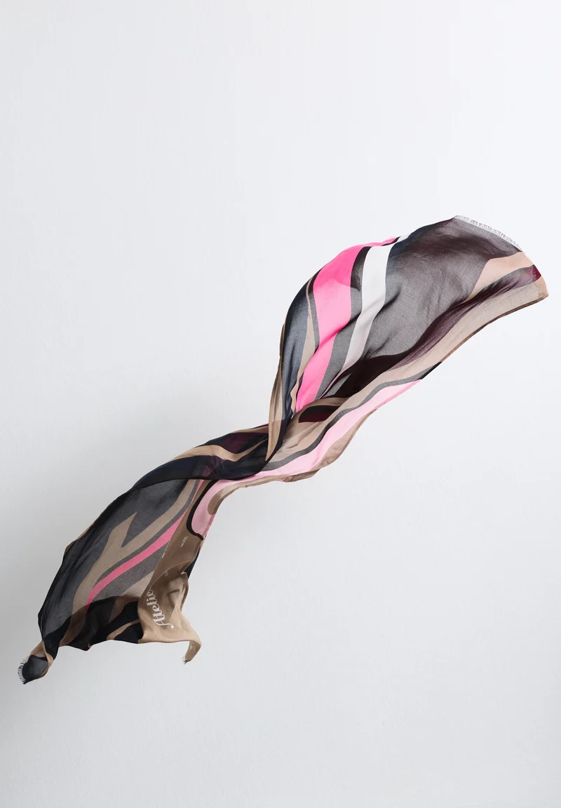 Printed Modal Longscarf, multicolor