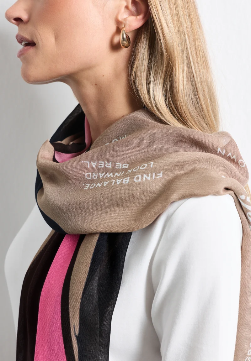 Printed Modal Longscarf, multicolor
