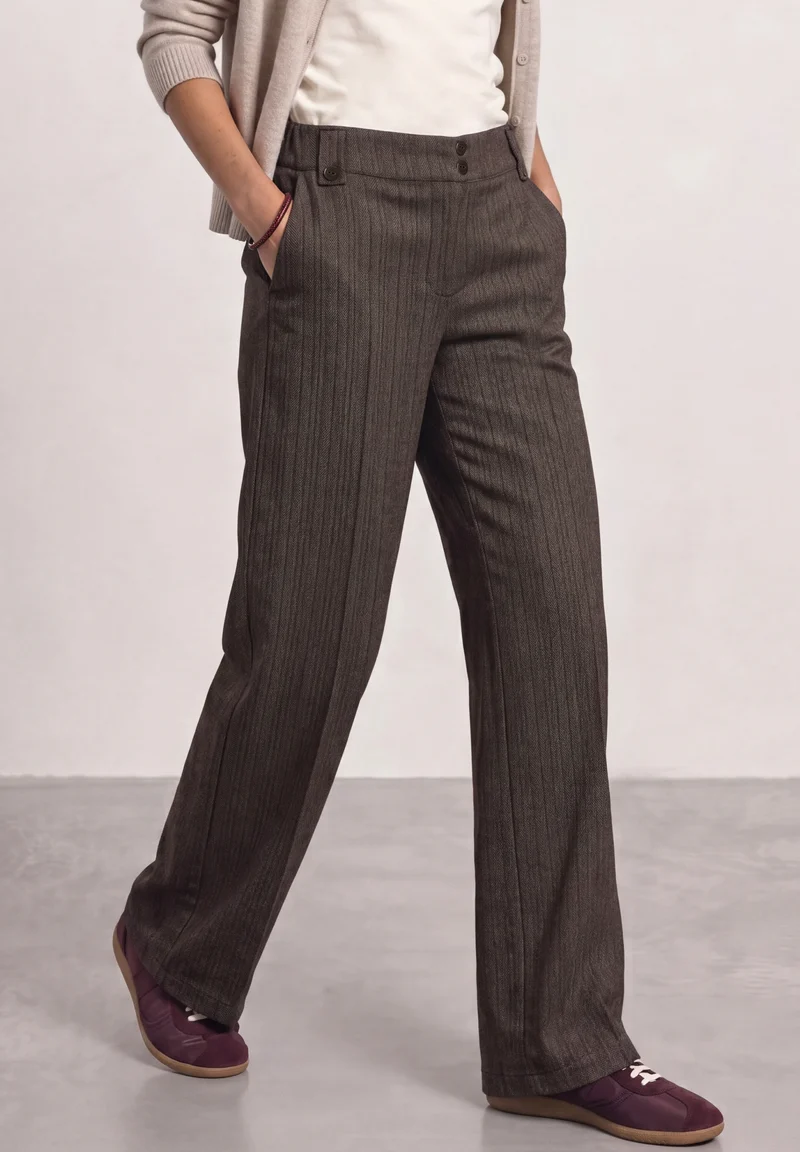 Style Amalia_Double Button Wov, black coffee