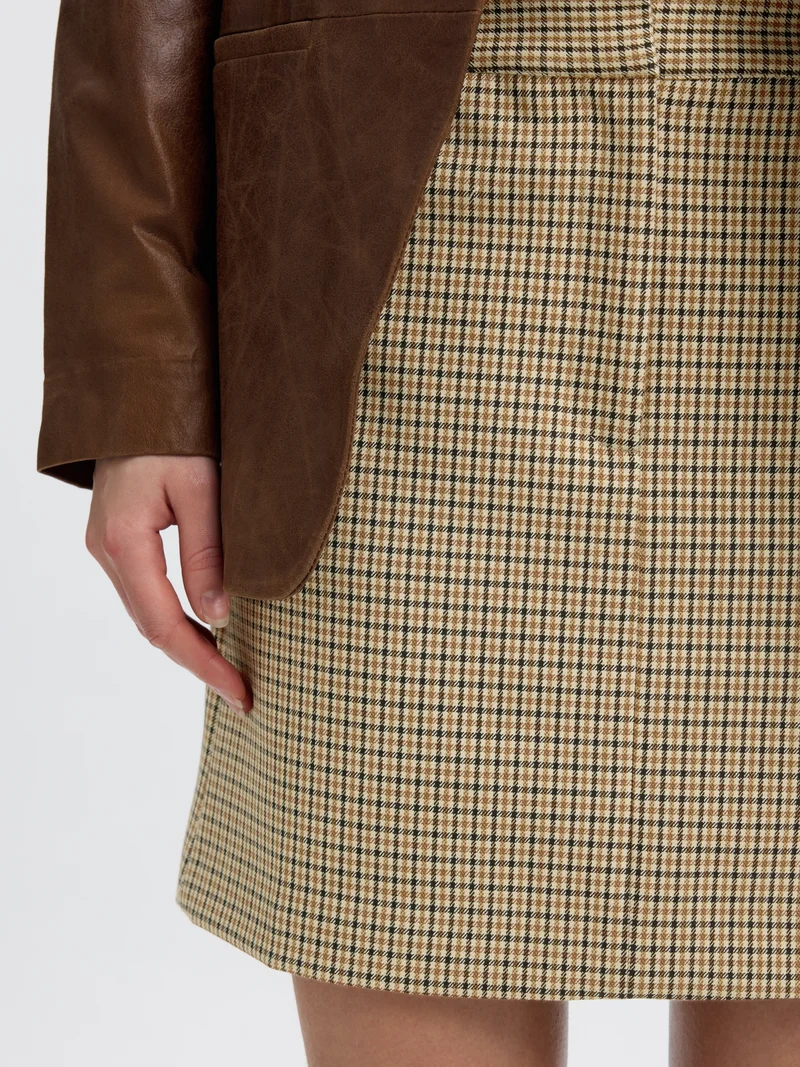 SLWELARA MW MINI SKIRT, Monks Robe/CHECKS