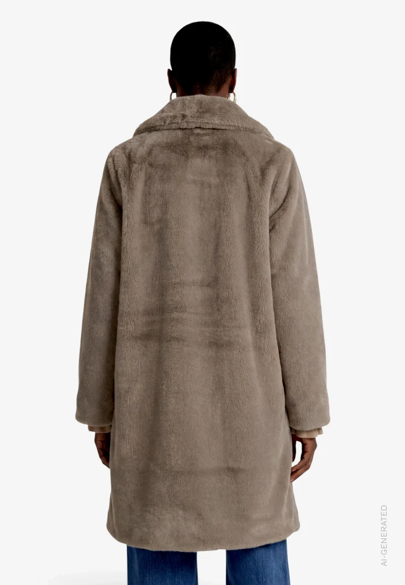 Mantel Plüsch, Desert Taupe