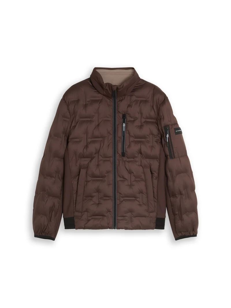 decorative hybrid jacket, java dark brown