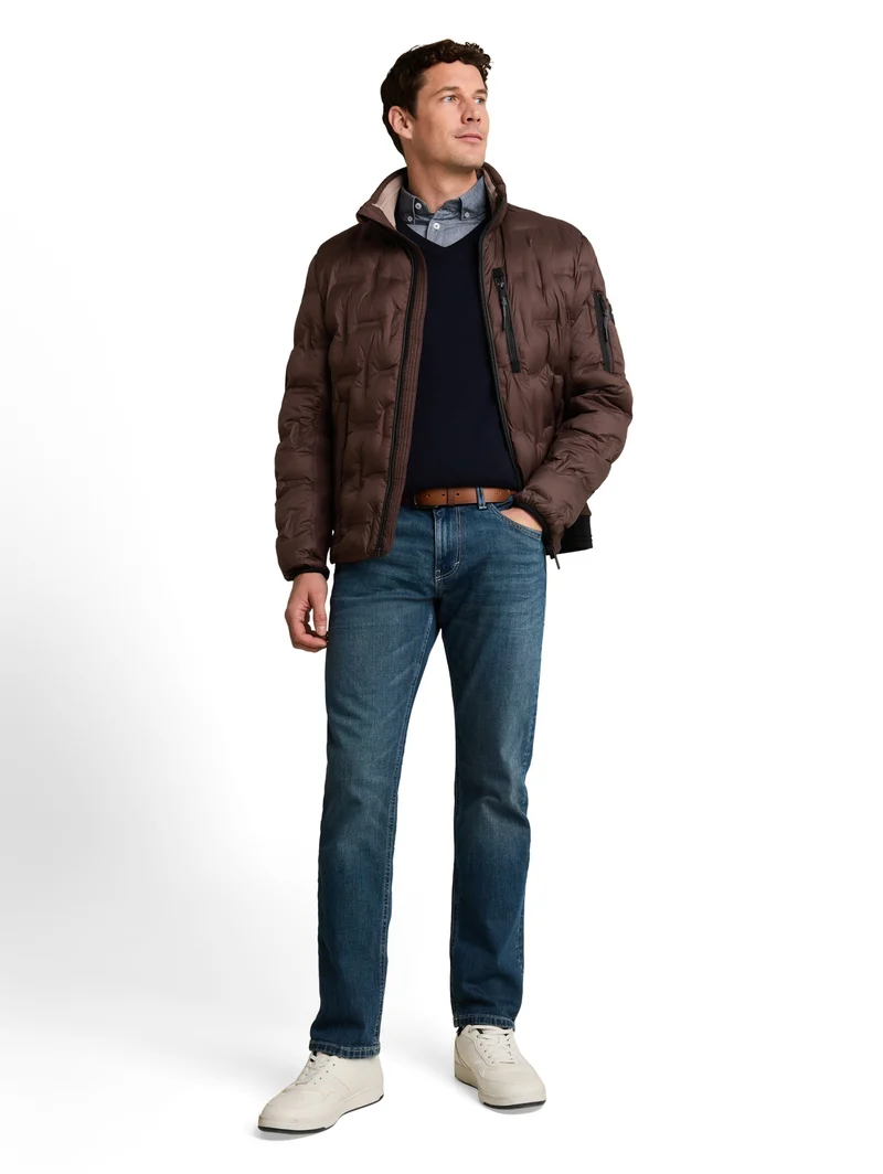 decorative hybrid jacket, java dark brown