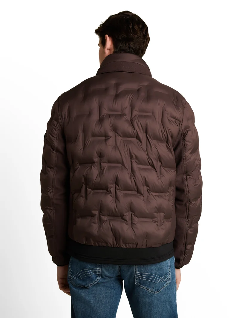 decorative hybrid jacket, java dark brown