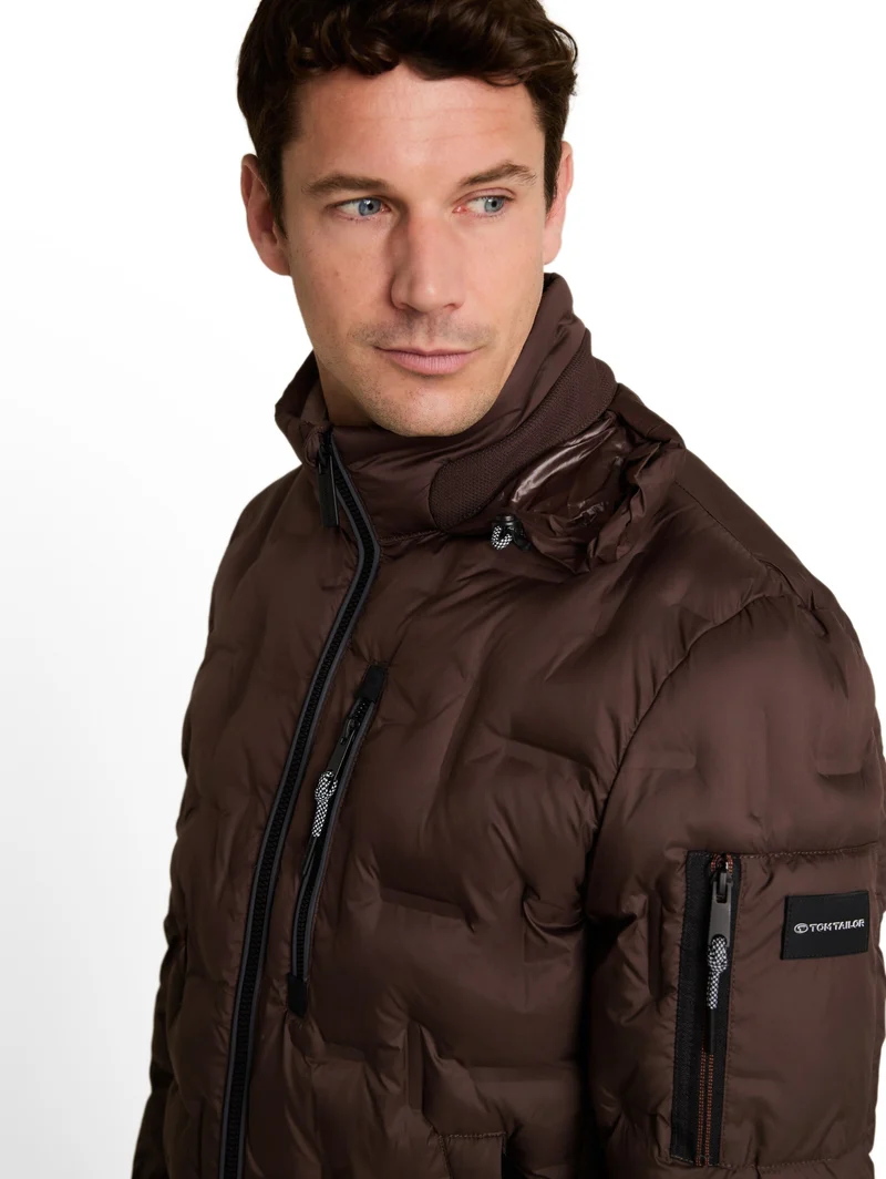 decorative hybrid jacket, java dark brown