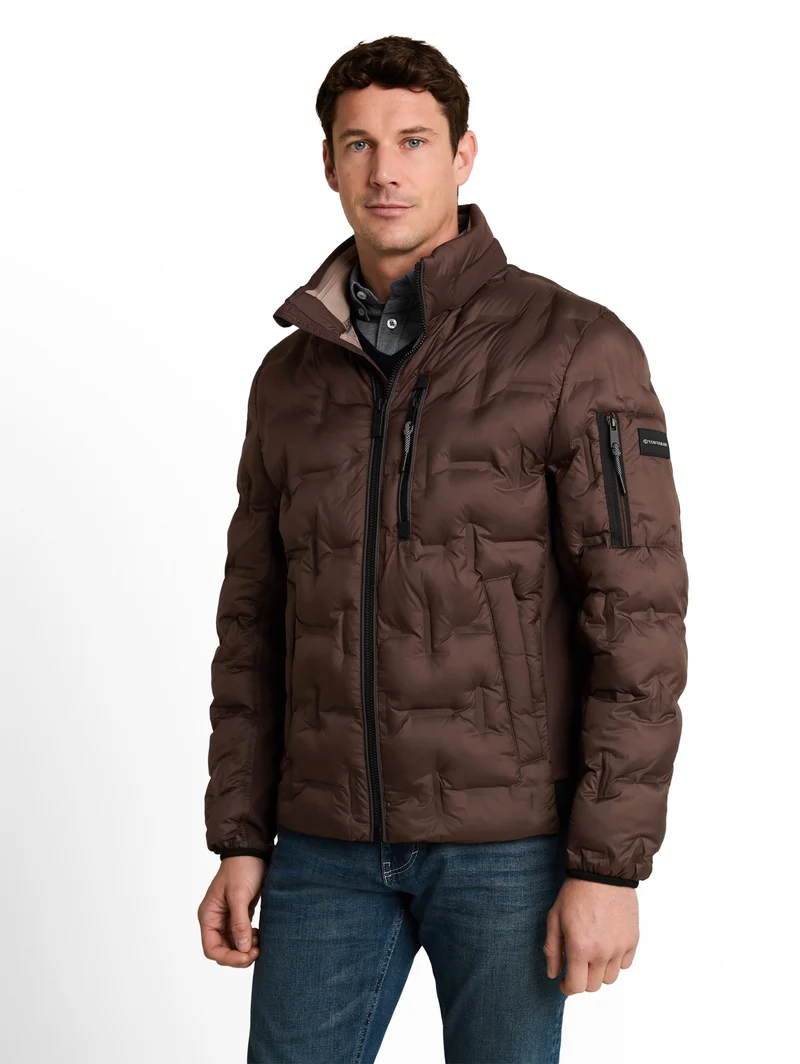 decorative hybrid jacket, java dark brown