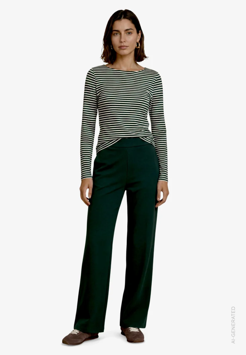 Hose Casual 7/8 Länge, Green Forest