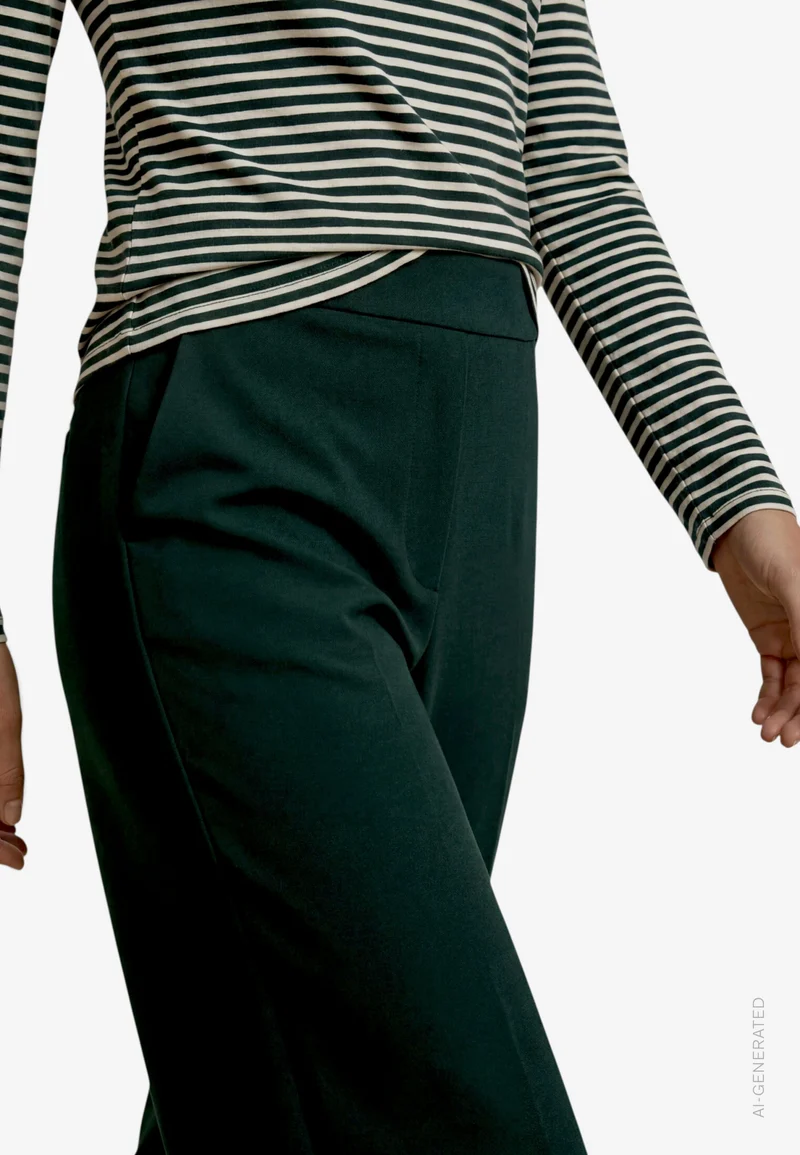 Hose Casual 7/8 Länge, Green Forest