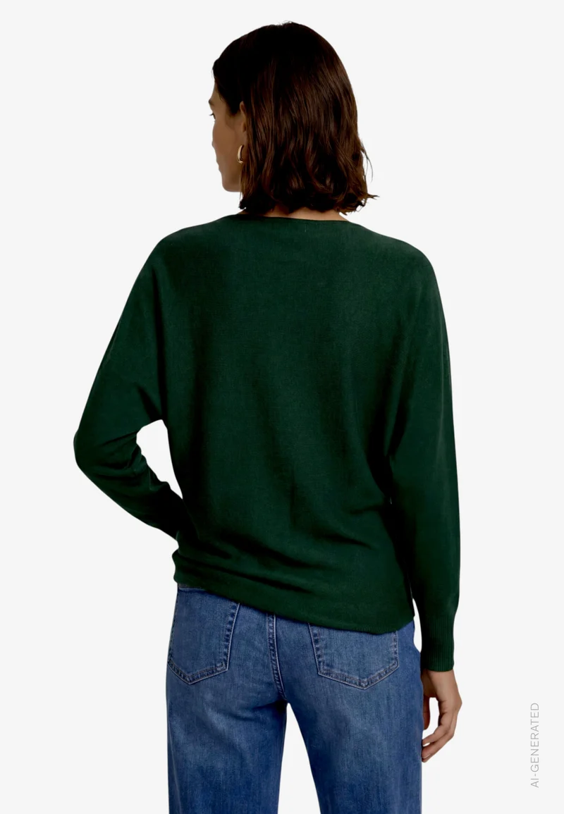 Strickpullover Kurz 1/1 Arm, Green Forest