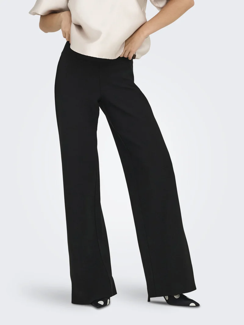 ONLCLEVER HW WIDE PANT PNT, Black