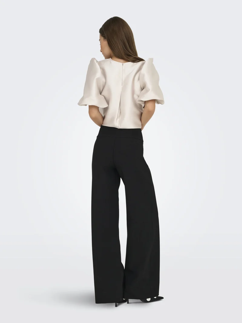 ONLCLEVER HW WIDE PANT PNT, Black