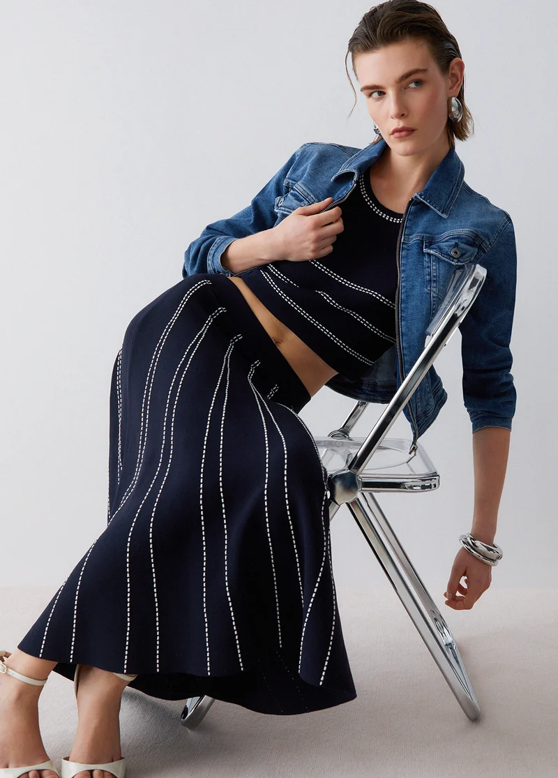 Knit Midi Skirt