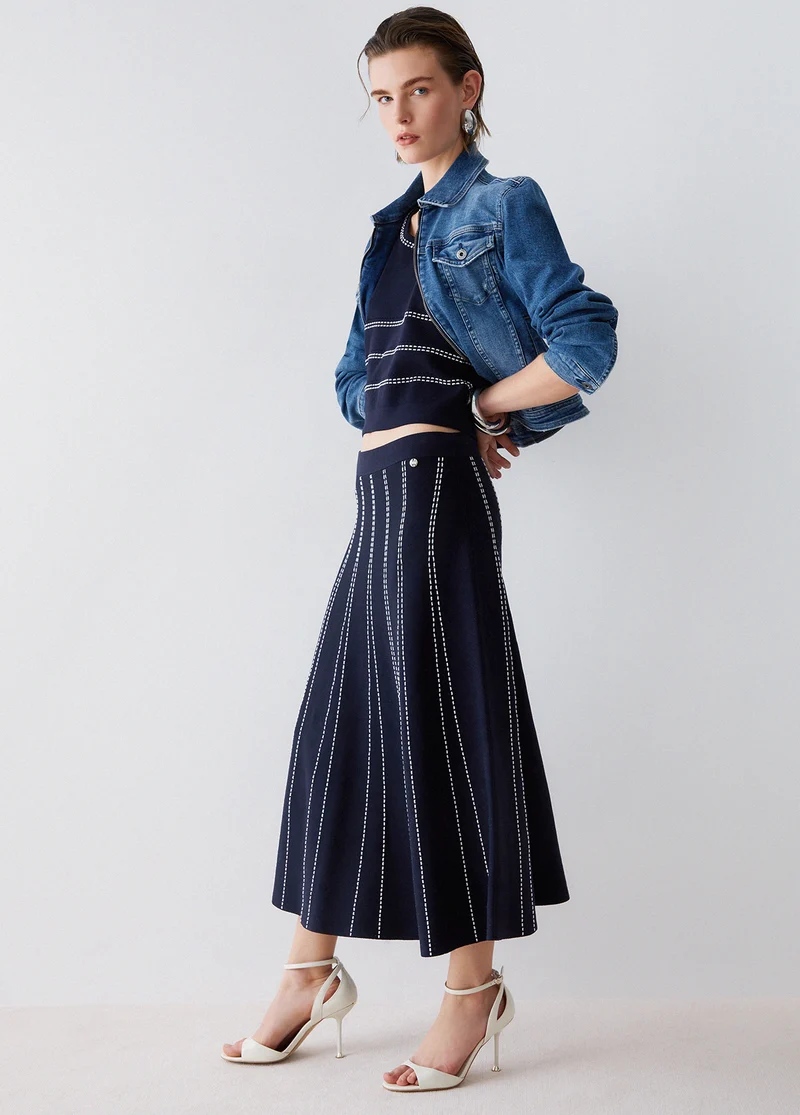 Knit Midi Skirt