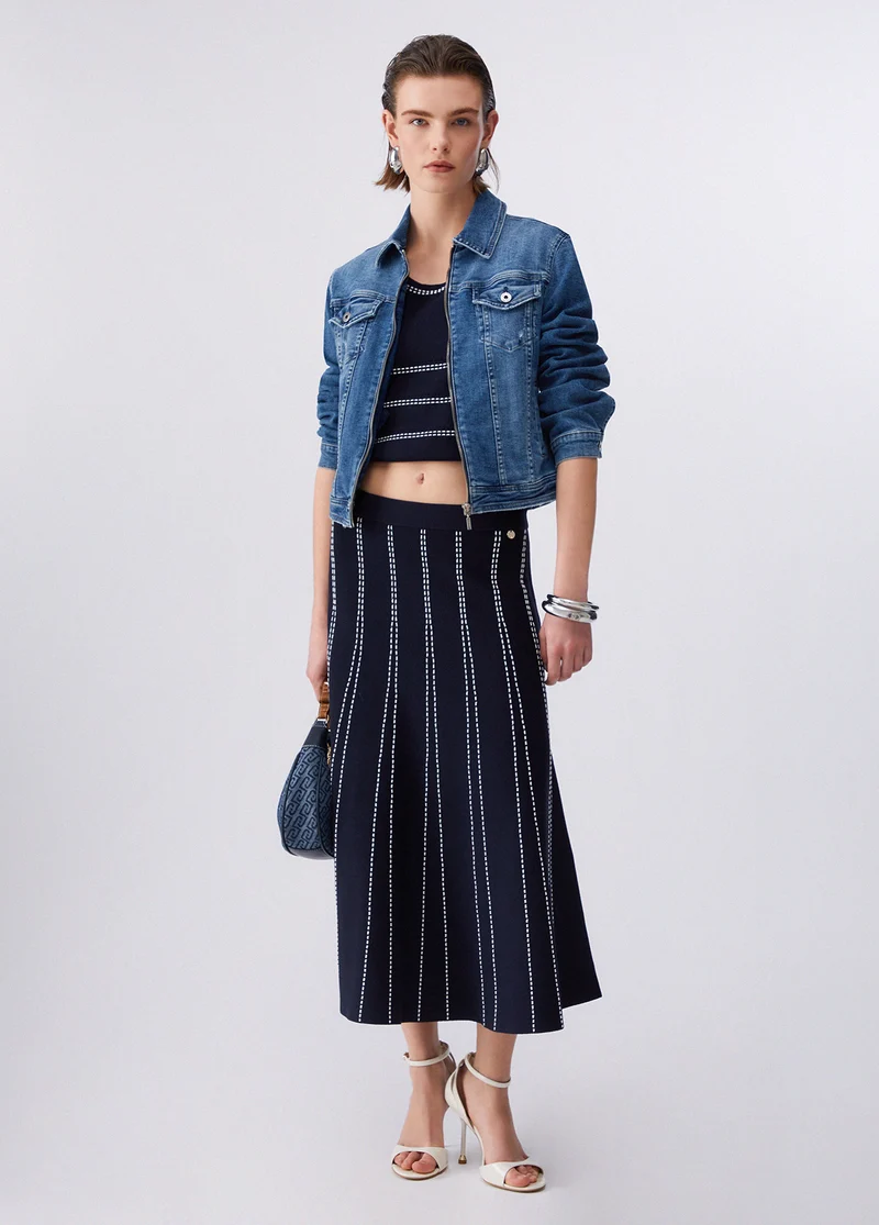 Knit Midi Skirt