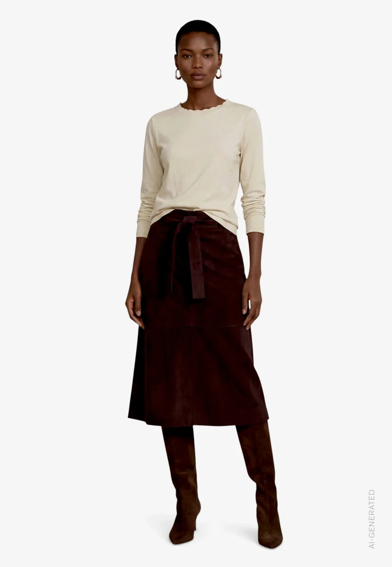 Rock Mittellang Klassisch, Chocolate Plum