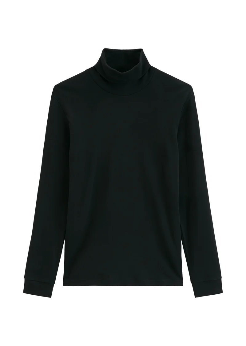 Jersey T-Shirts Longsleeve, Black