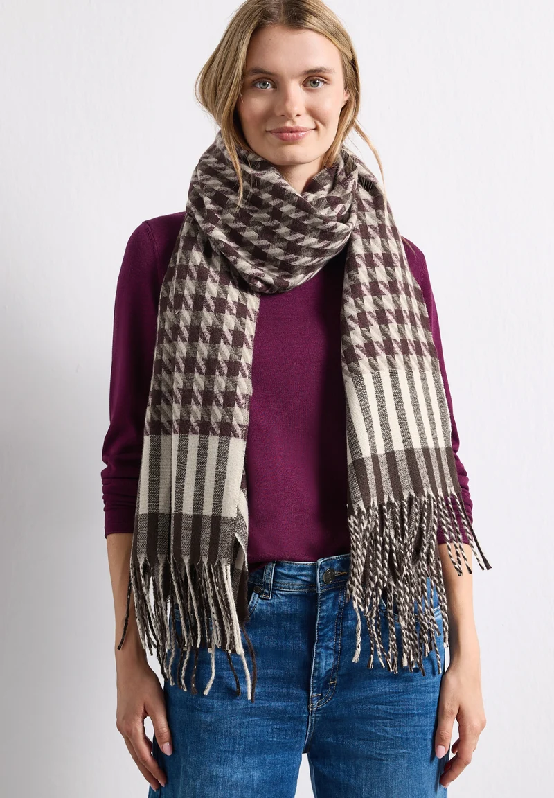 OP_ Multicolor Houndstooth, Muddy Mocha