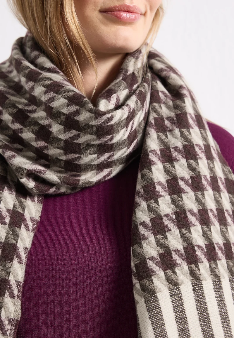 OP_ Multicolor Houndstooth, Muddy Mocha