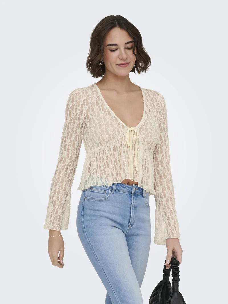 ONLAYA LACE CARDGIAN JRS NOOS, Birch