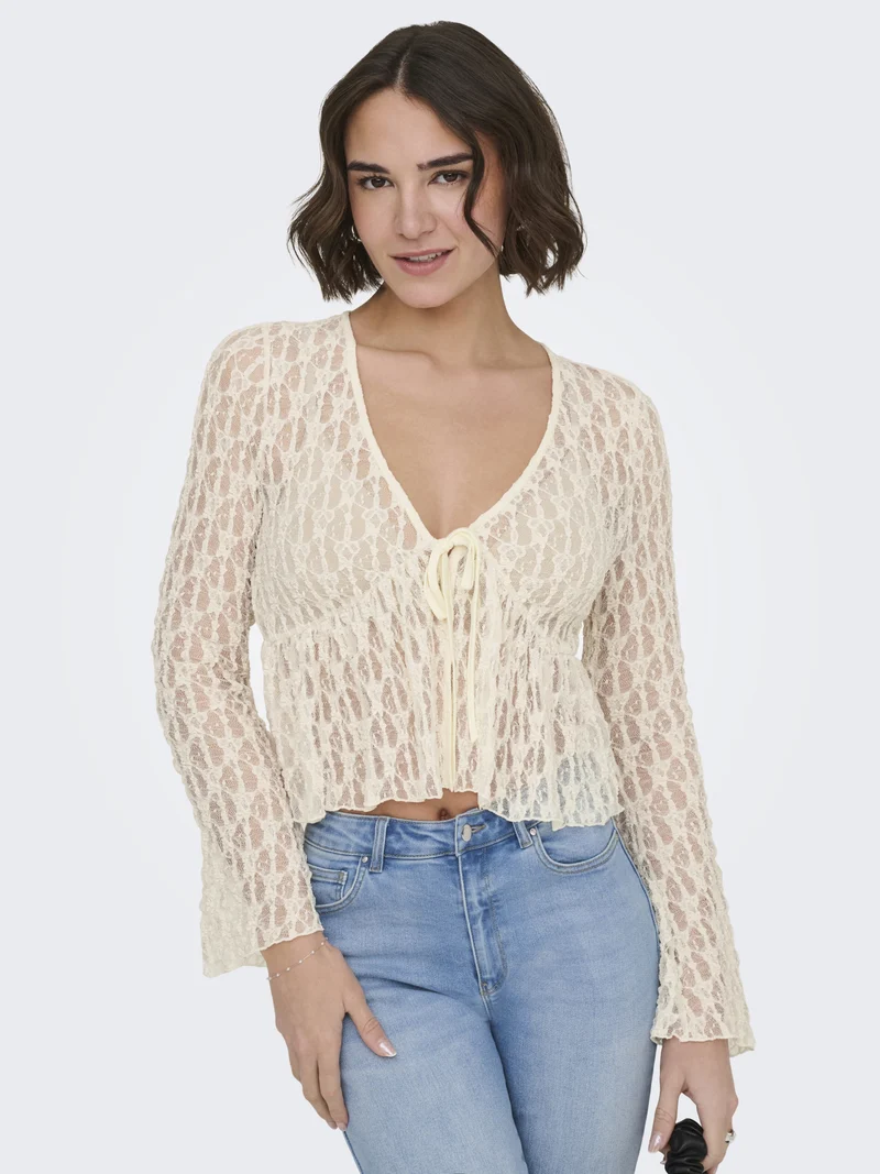 ONLAYA LACE CARDGIAN JRS NOOS, Birch