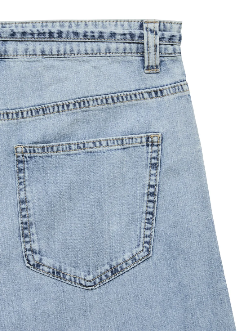 VMAISA MR WIDE PALAZZO JEANS MIX, Light Blue Denim