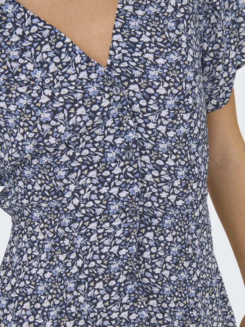 ONLEVIDA S/S SHORT DRESS WVN NOOS, Night Sky/SOFIA WHITE BLUE DITSY