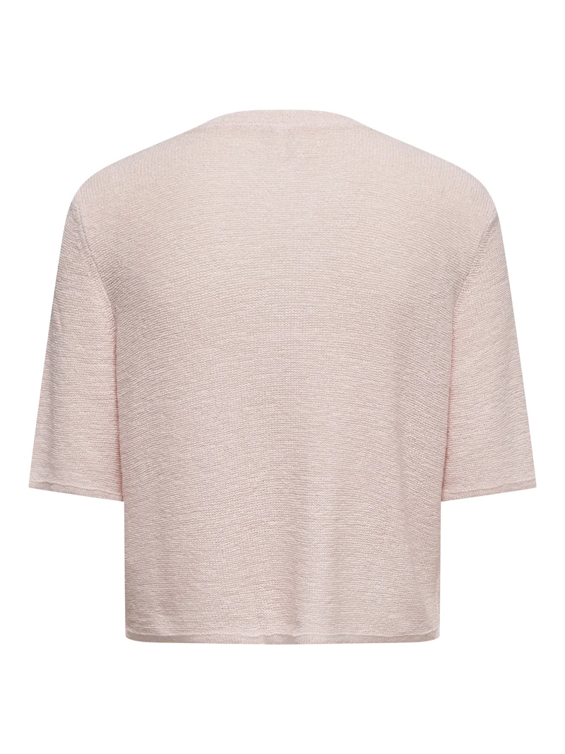 ONLSUNNY 2/4 O-NECK CARDIGAN NCA KN, Pale Lilac/Dtm Button