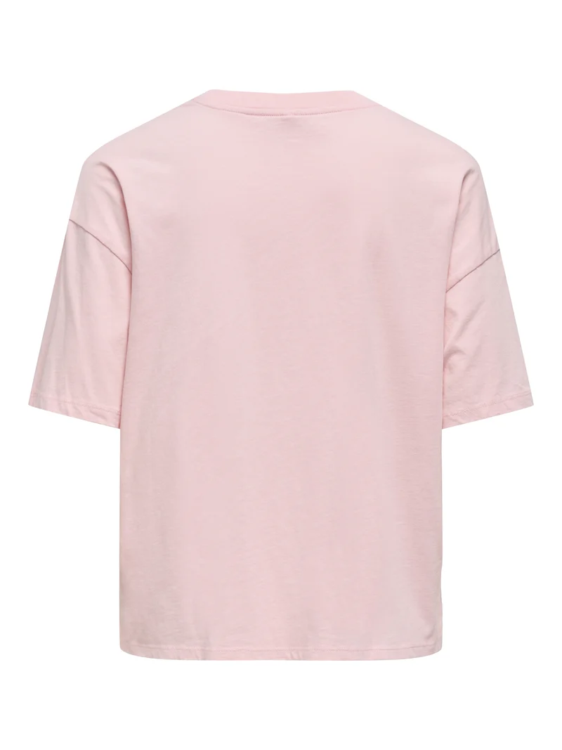 ONLLUCY BOXY S/S TOP JRS, Rosy Touch/Bahamas